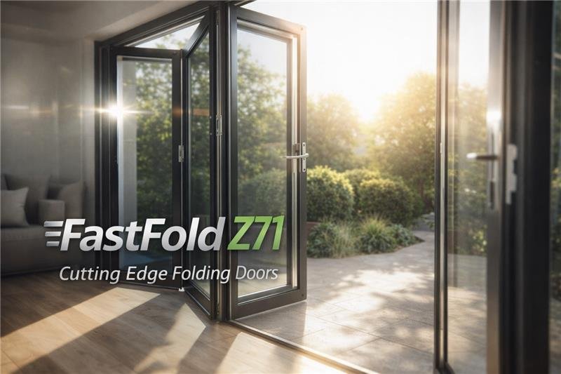FastFold Z71 aluminium bi-folding doors