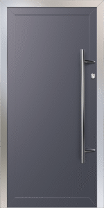 Smooth Solid Aluminium door design